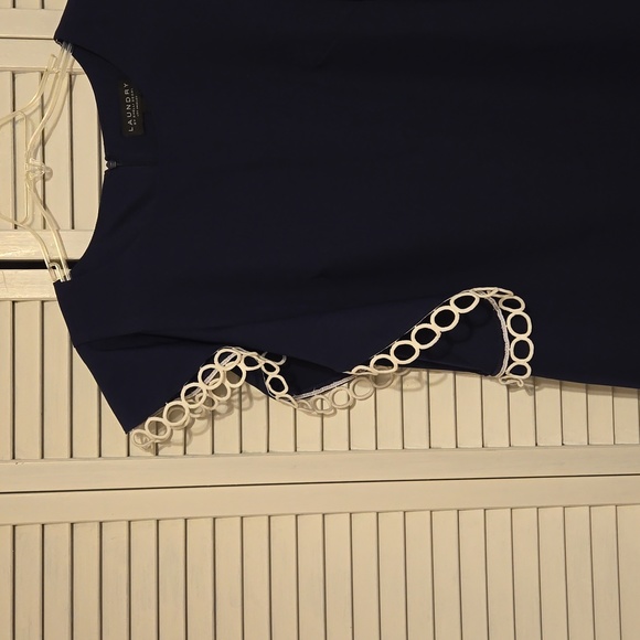 LAUNDRY By Shelli Segal Women's 16 Navy Dress - Picture 2 of 7